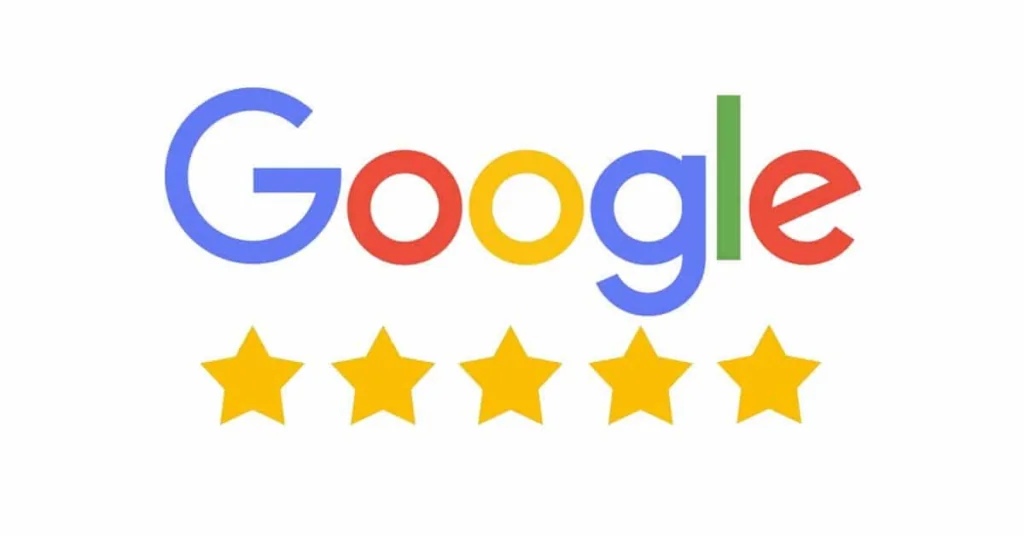 google logo with stars
